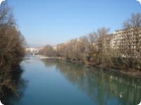 Fluss Arve-Pont Carouge